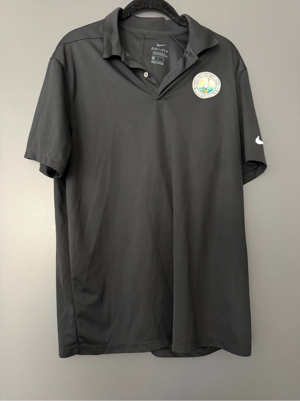 Nike Black Men's Golf Polo from Golf Course